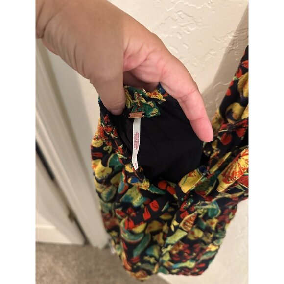 Free People Coral Tides Fruit Patterned Halter Romper Playsuit - Picture 6 of 11